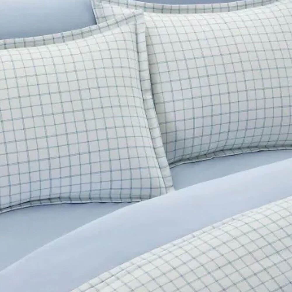 Ralph Lauren Millerton Plaid Flannel STANDARD Pillowcases BLUE